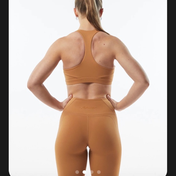 Alphalete pulse balance bra in chestnut - Picture 6 of 12